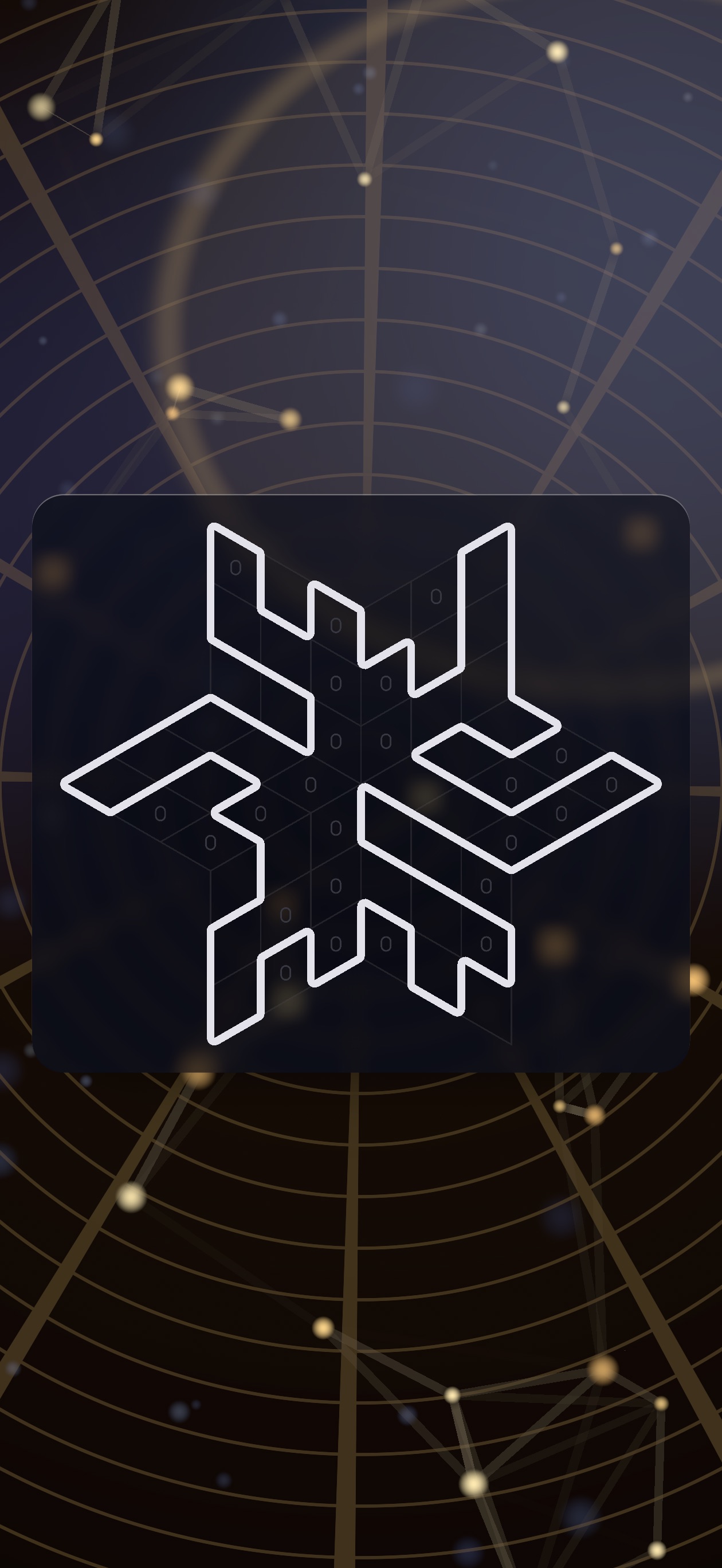 Polyloop golden orbit backdrop