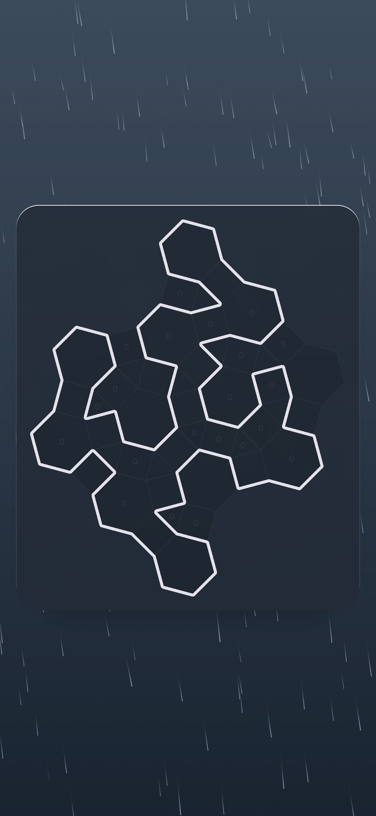Polyloop rain backdrop