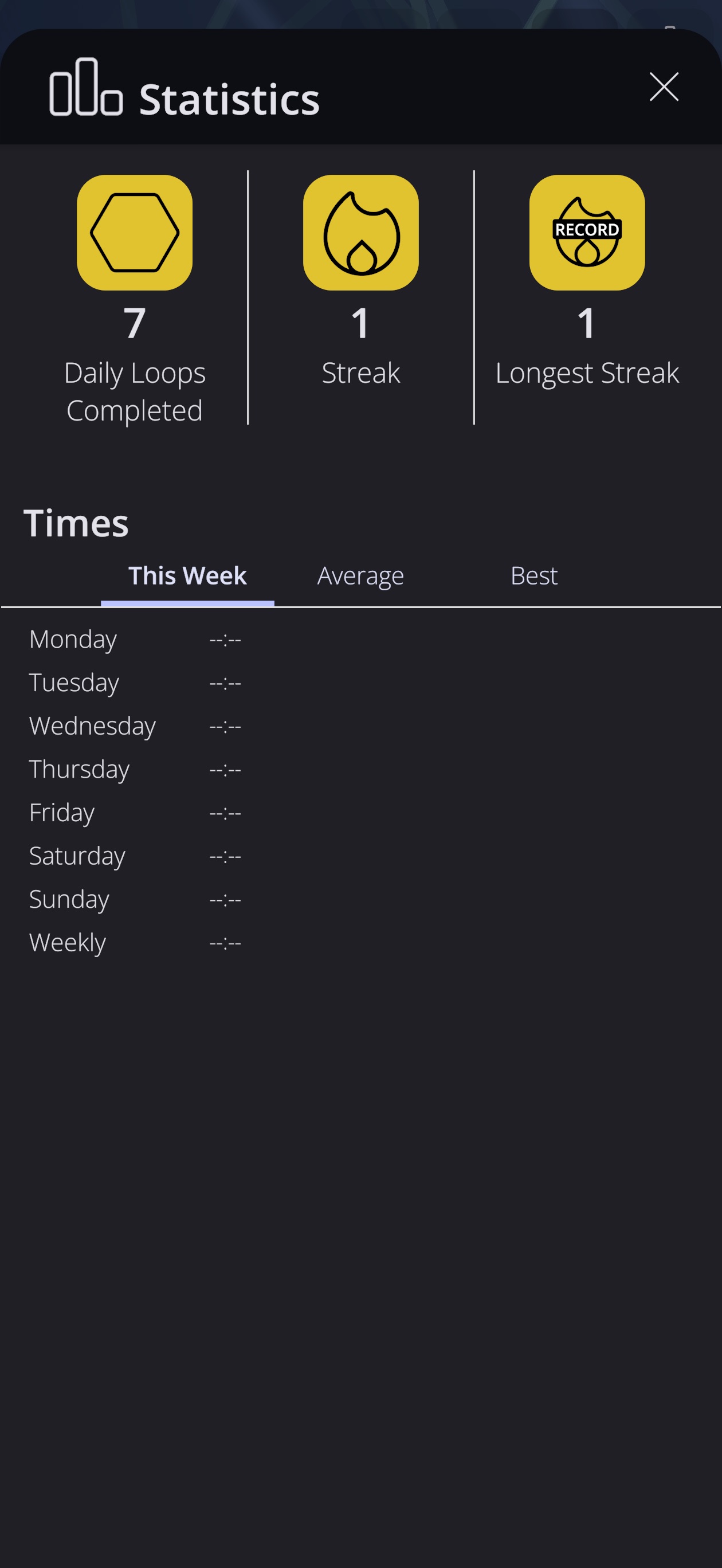 Polyloop daily streak